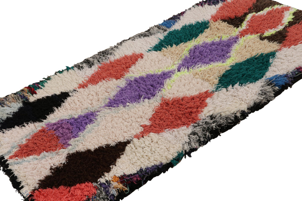 Vintage Azilal Moroccan Runner Rug