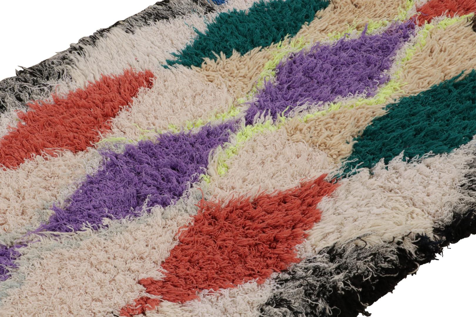 Vintage Azilal Moroccan Runner Rug