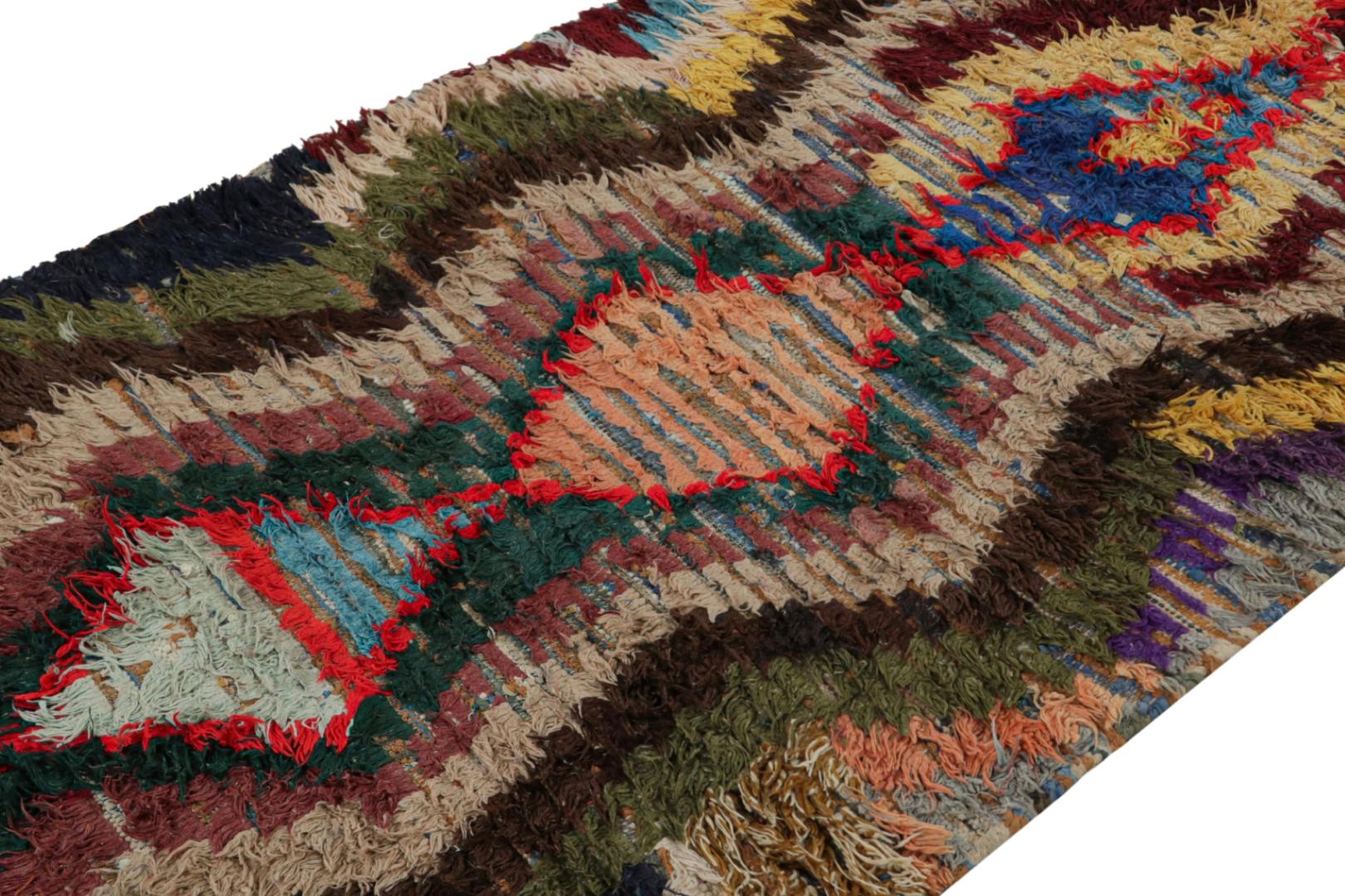 Vintage Azilal Moroccan Runner Rug