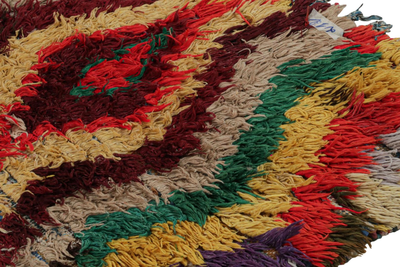 Vintage Azilal Moroccan Runner Rug