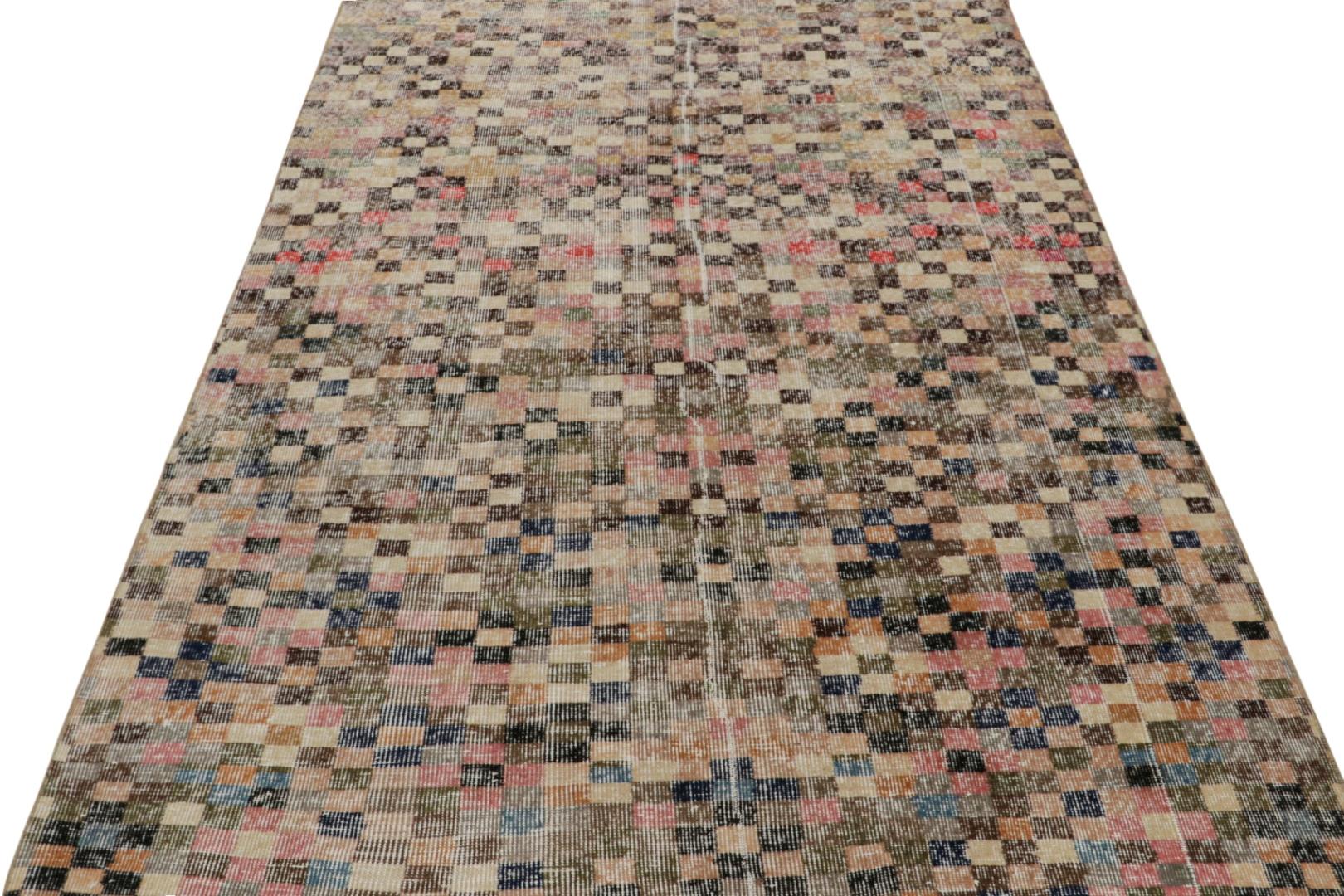 Vintage Zeki Müren Art Deco Rug