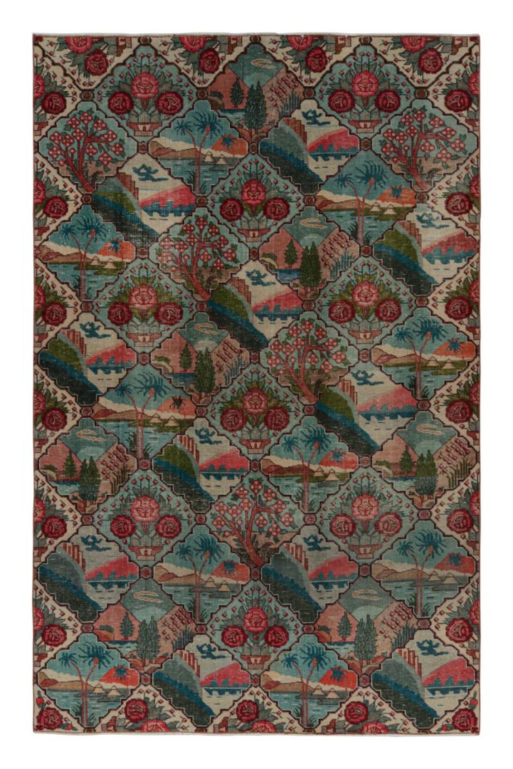 Vintage Tabriz Style Rug