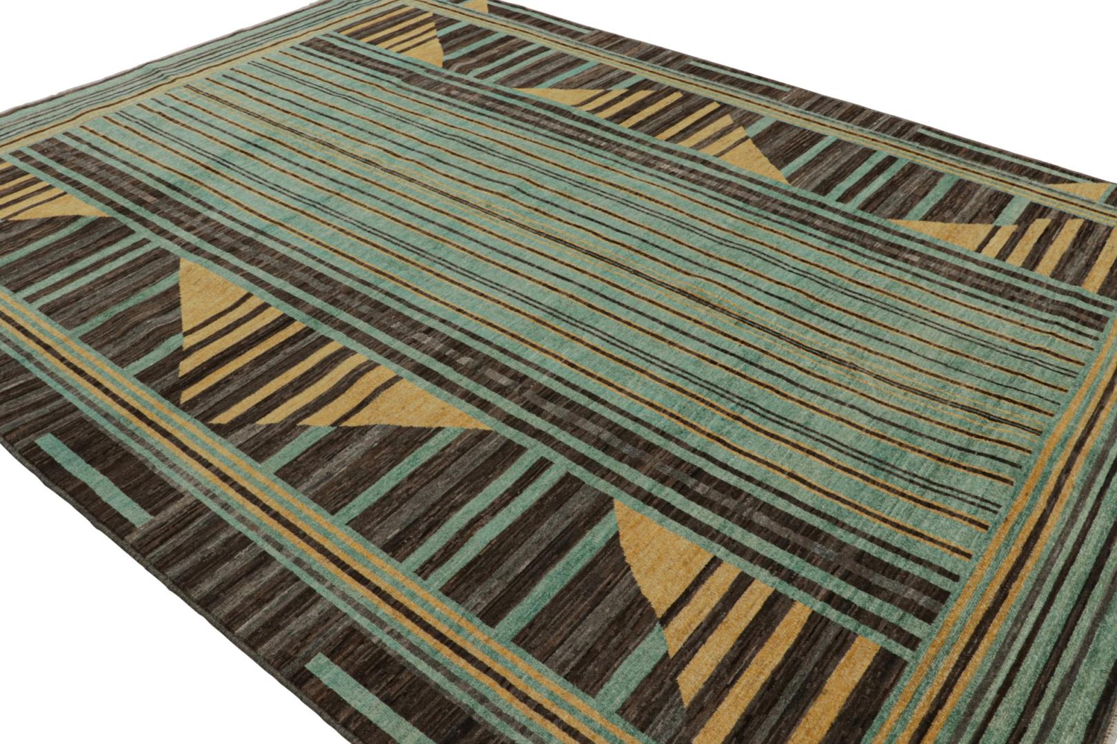 Scandinavian Style Rug with Geometric Patterns