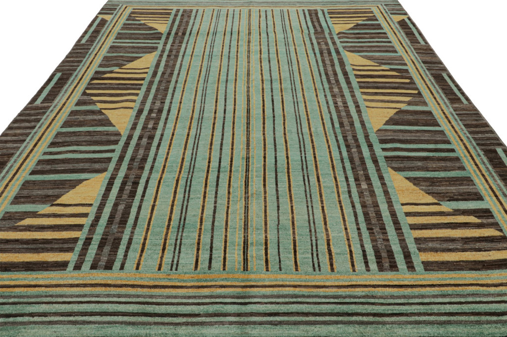 Scandinavian Style Rug with Geometric Patterns