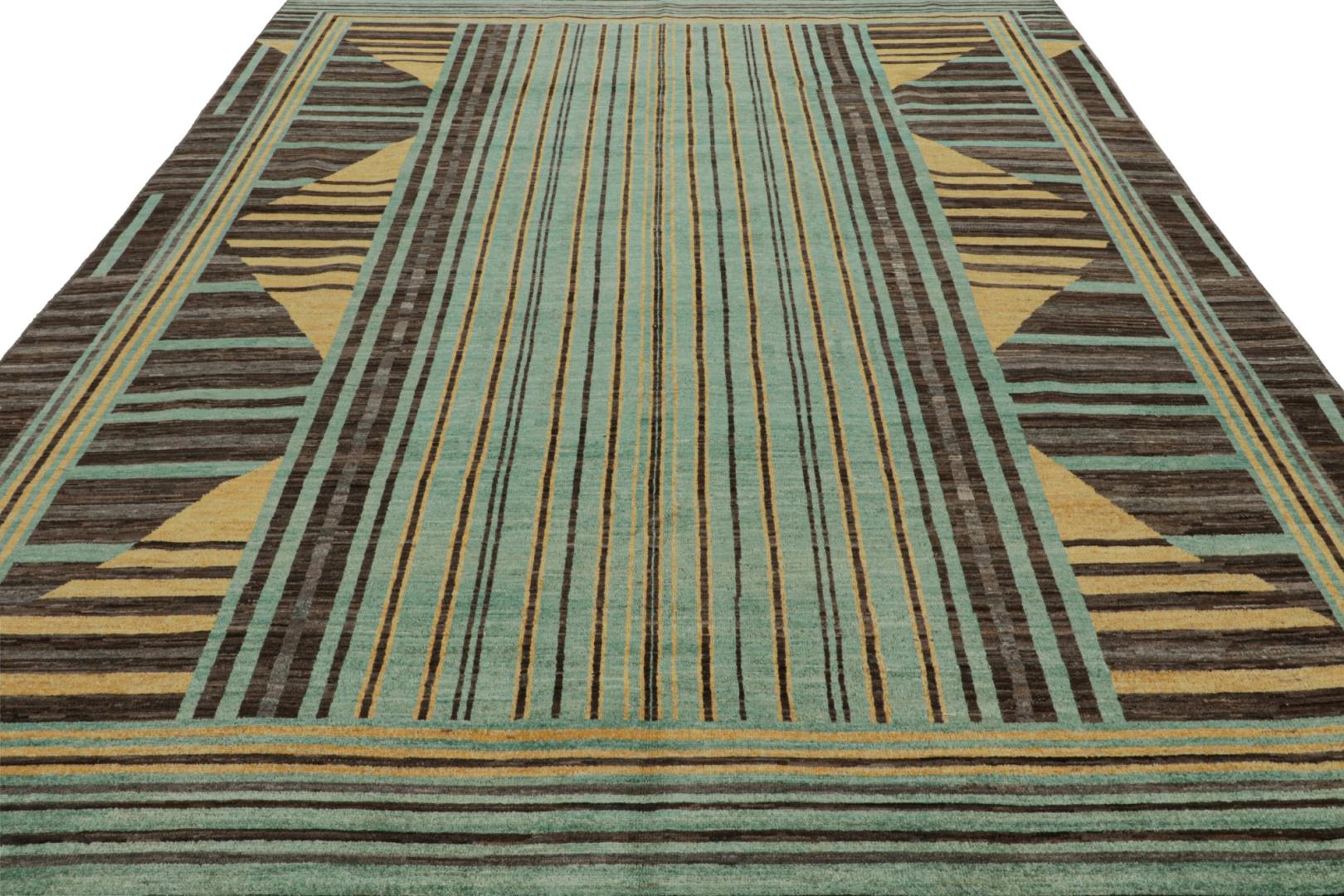 Scandinavian Style Rug with Geometric Patterns
