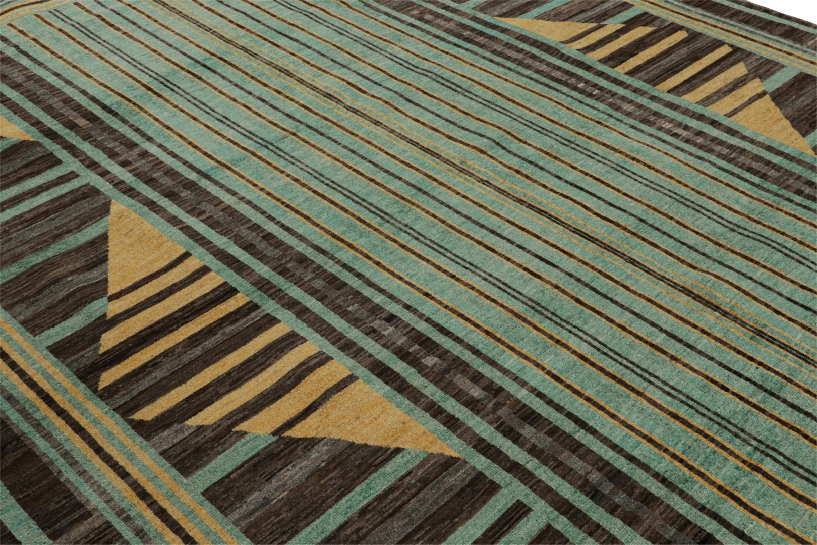 Scandinavian Style Rug with Geometric Patterns
