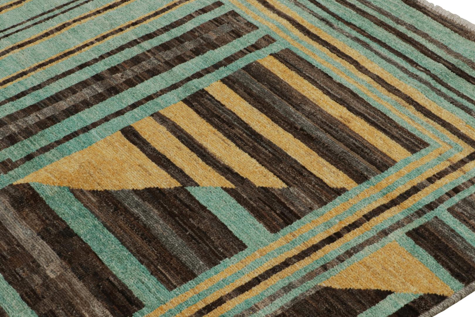 Scandinavian Style Rug with Geometric Patterns