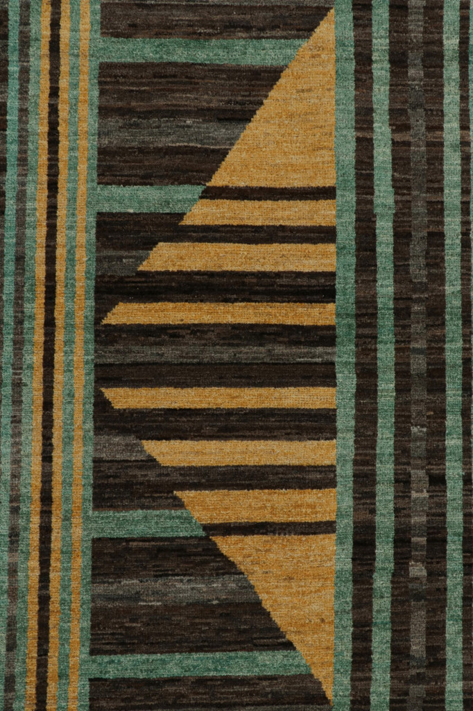 Scandinavian Style Rug with Geometric Patterns