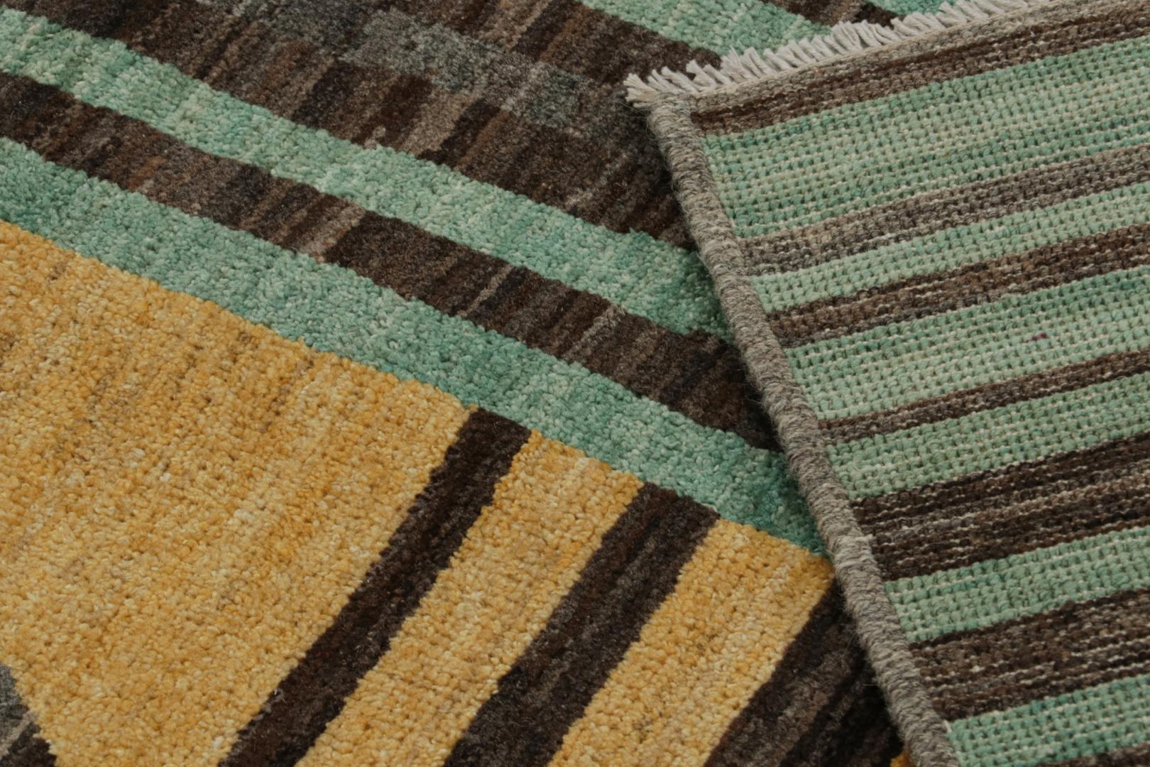 Scandinavian Style Rug with Geometric Patterns