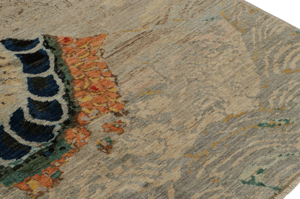 Modern Chinese Pictorial Dragon Rug