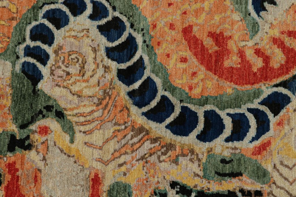 Modern Chinese Pictorial Dragon Rug