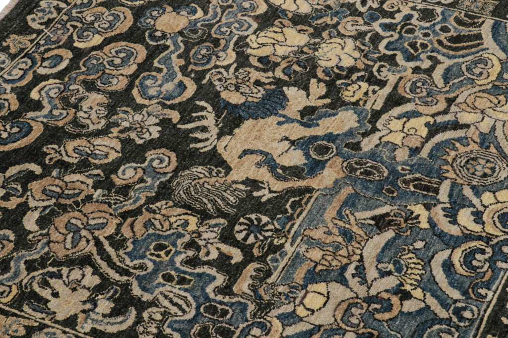 Chinese Pictorial Square Rug