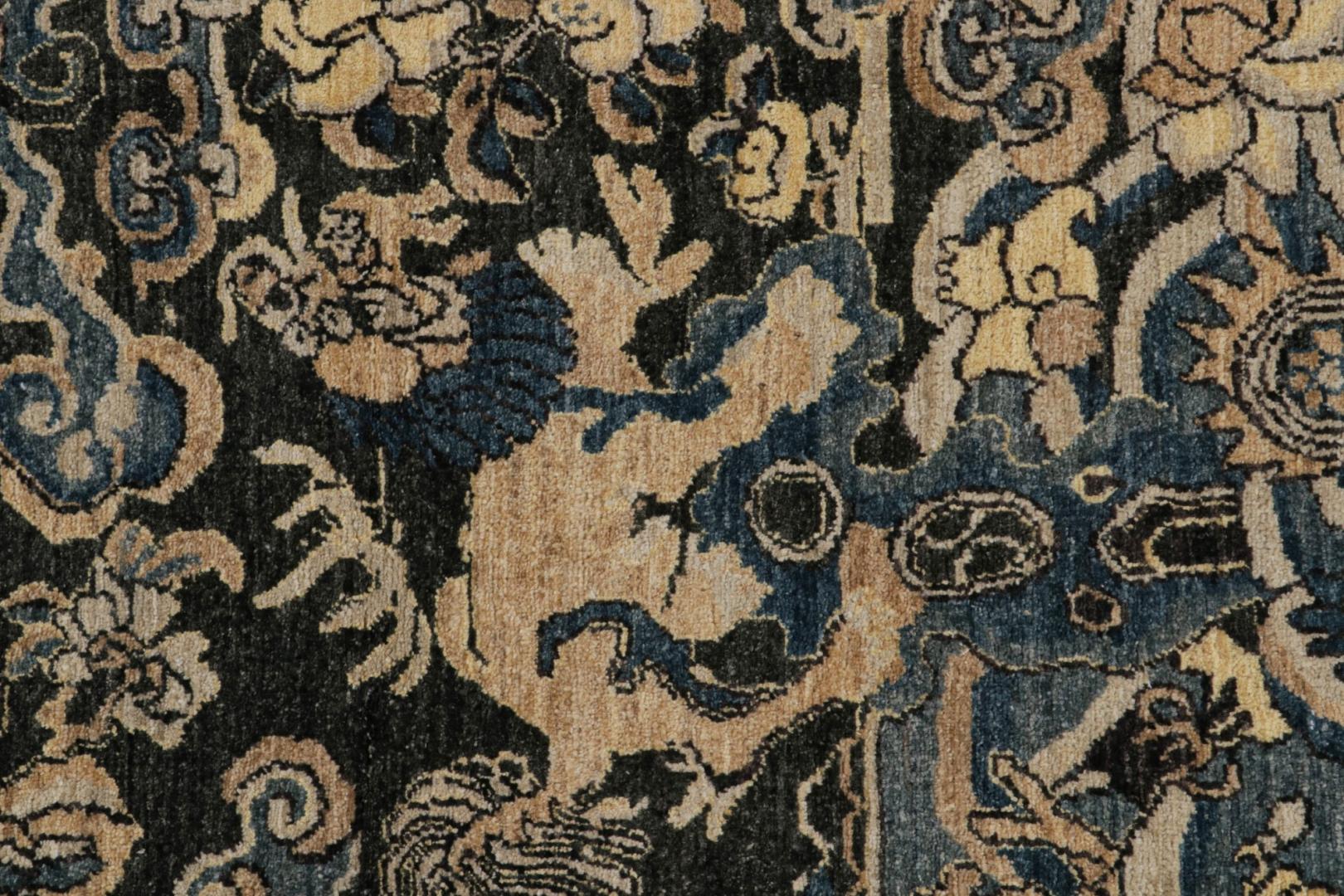 Chinese Pictorial Square Rug
