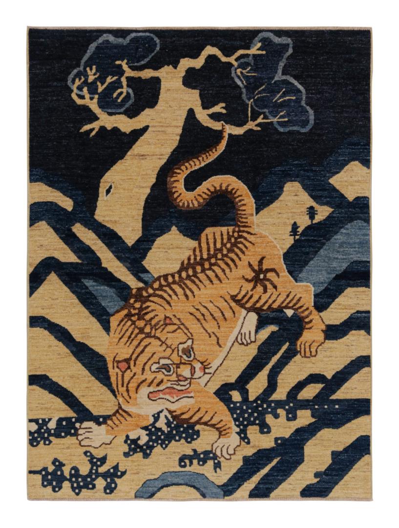 Peking Pictorial Tiger Rug