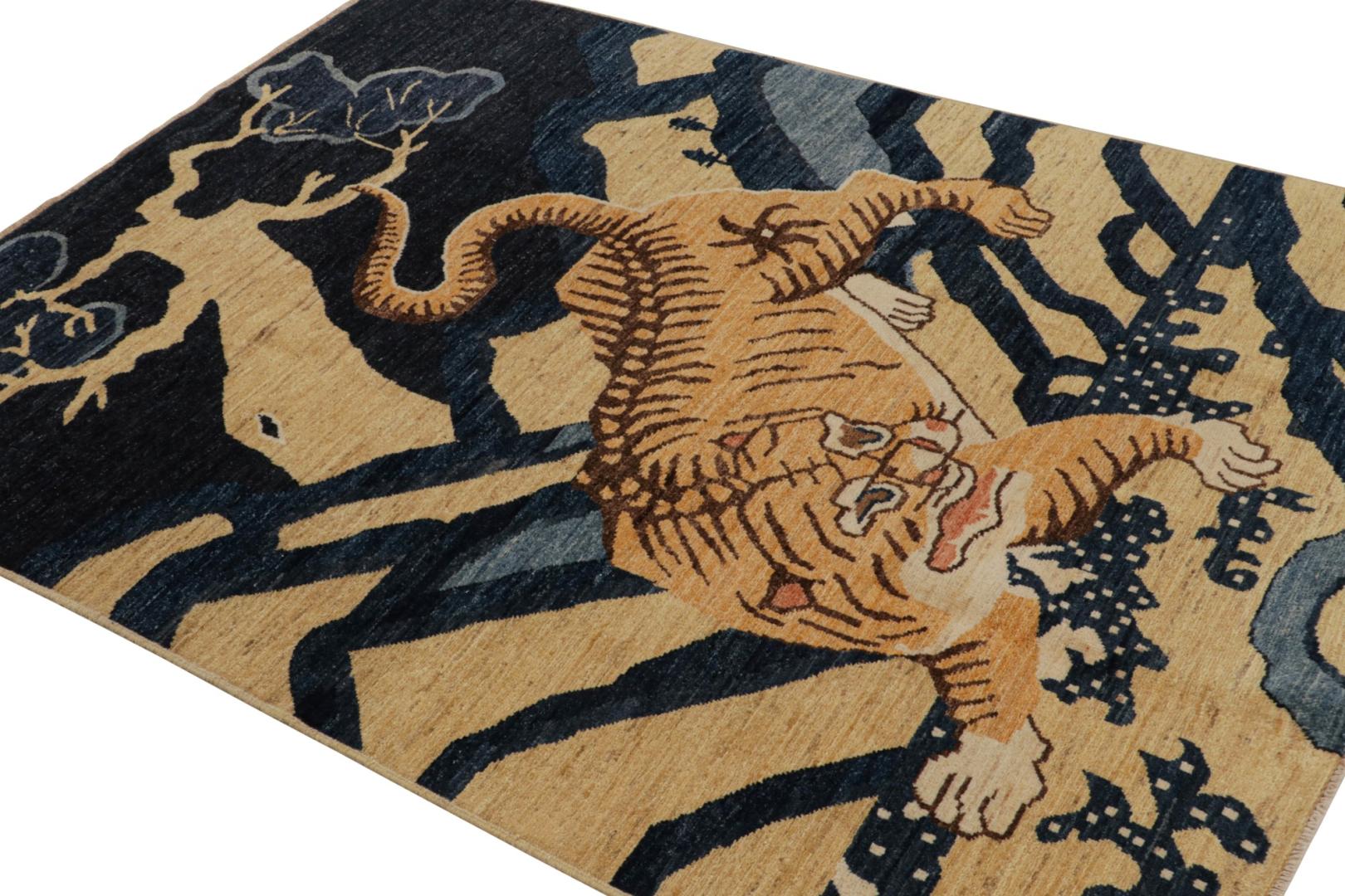 Modern Peking “Tiger” Pictorial Rug