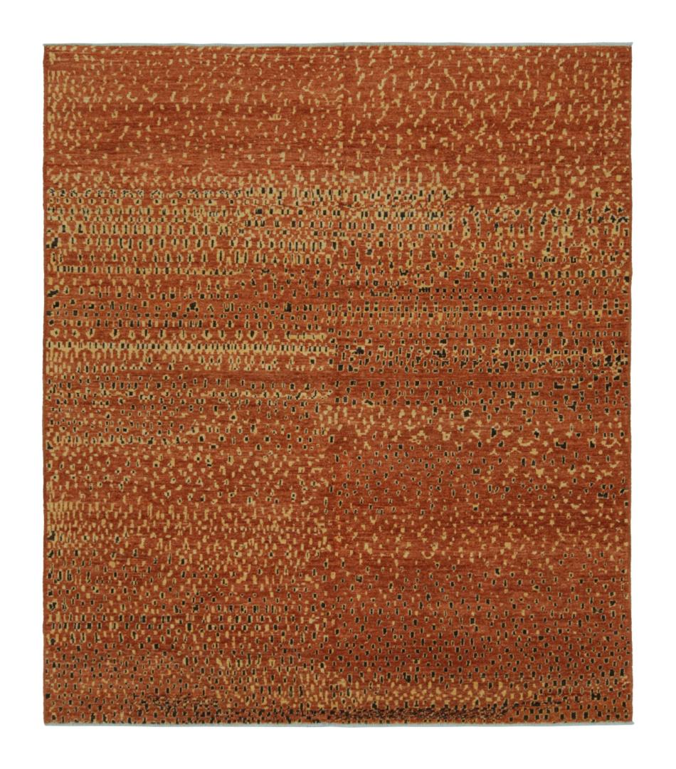 Moroccan rug in Brown and Gold