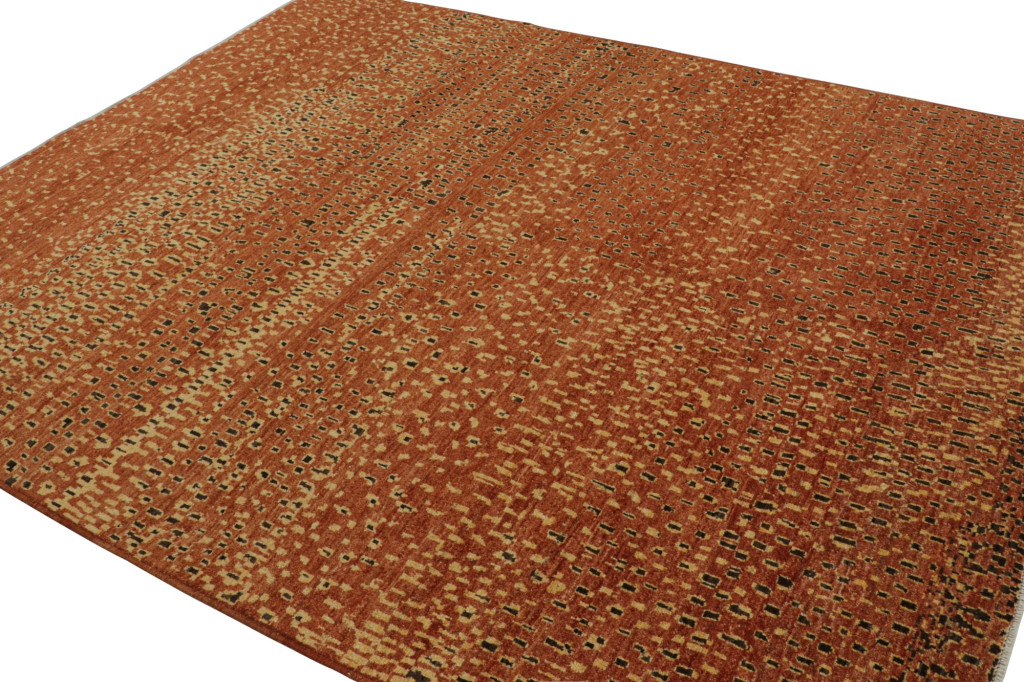 Moroccan rug in Brown and Gold