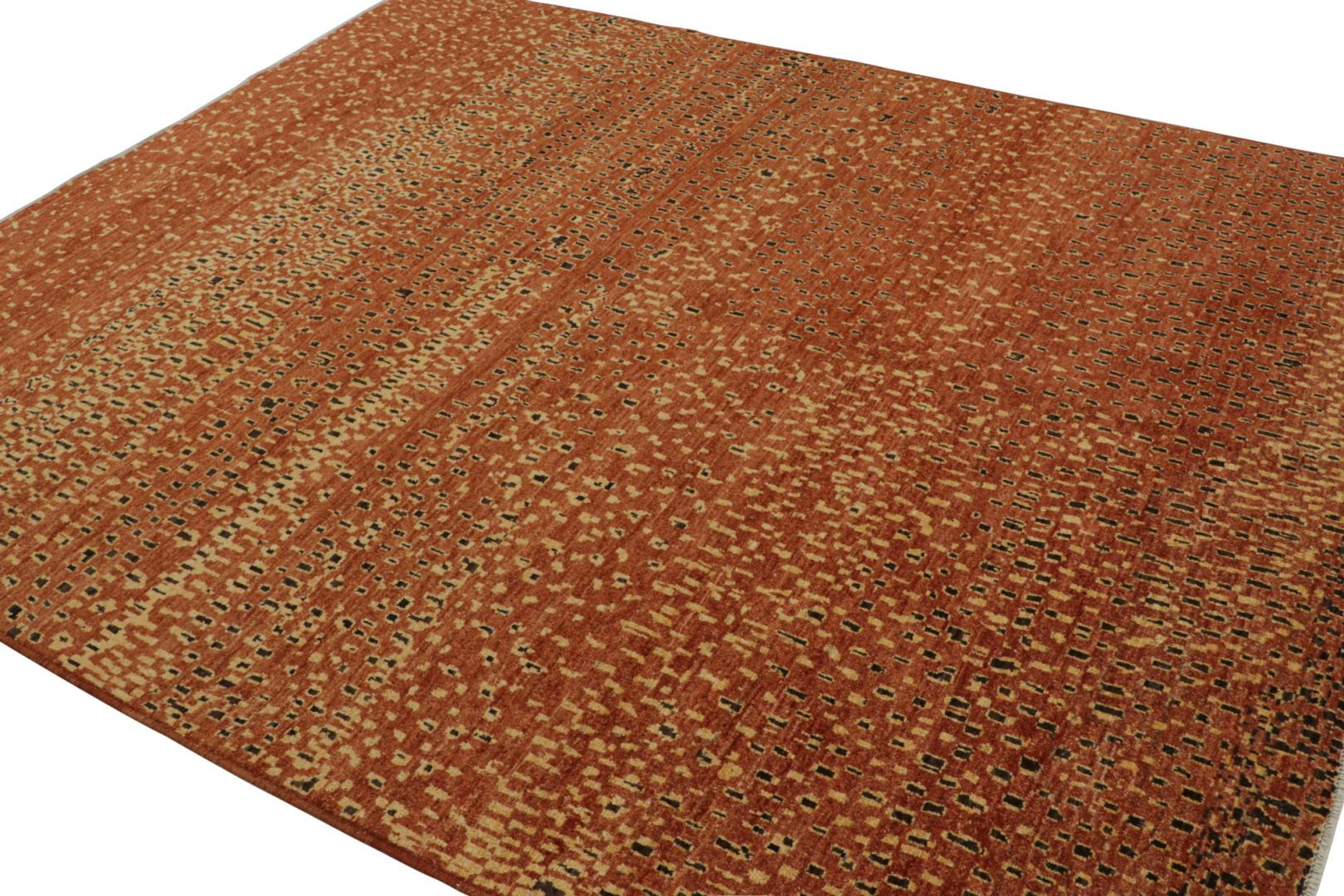 Moroccan rug in Brown and Gold