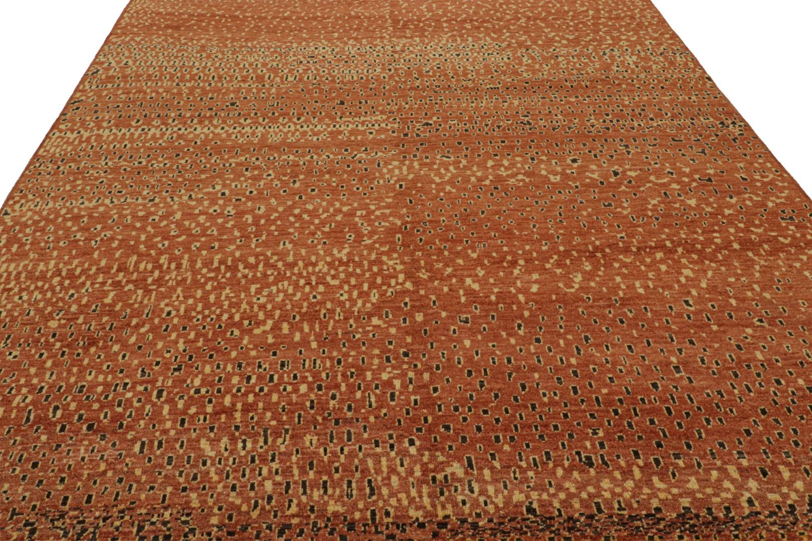 Moroccan rug in Brown and Gold