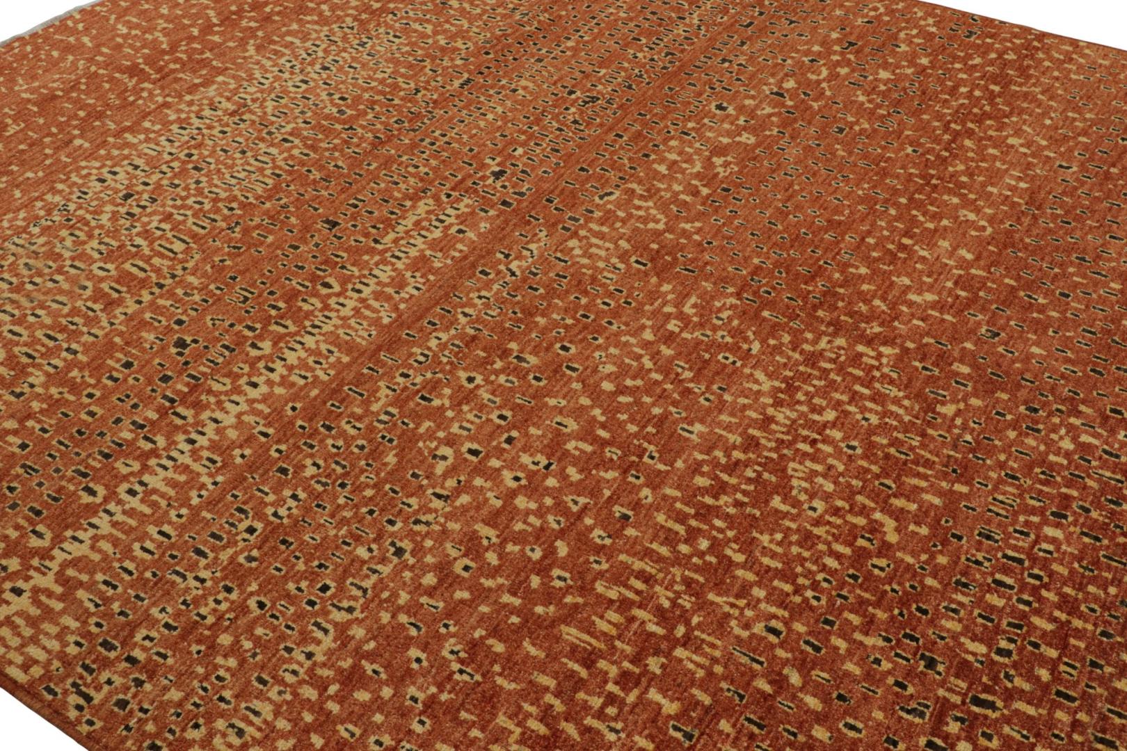 Moroccan rug in Brown and Gold