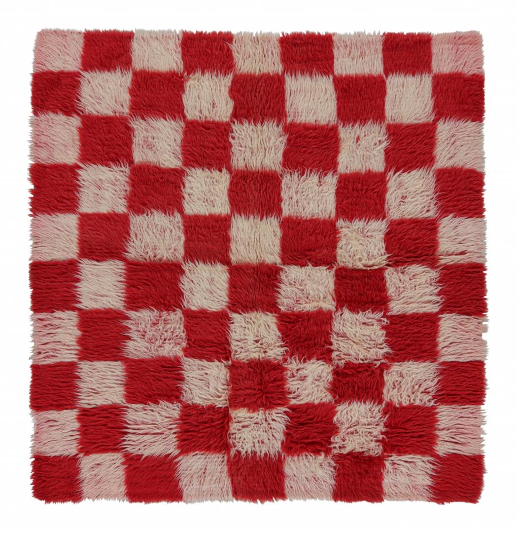 Vintage Tulu Rug with Geometric Patterns