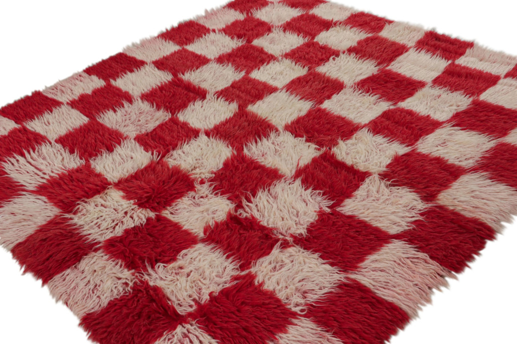 Vintage Tulu Rug with Geometric Patterns
