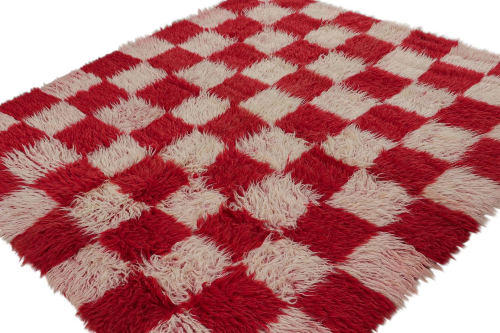 Vintage Tulu Rug with Geometric Patterns