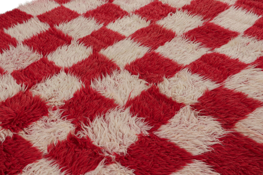 Vintage Tulu Rug with Geometric Patterns