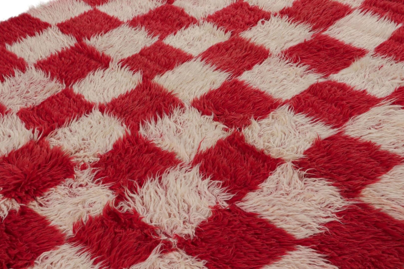 Vintage Tulu Rug with Geometric Patterns