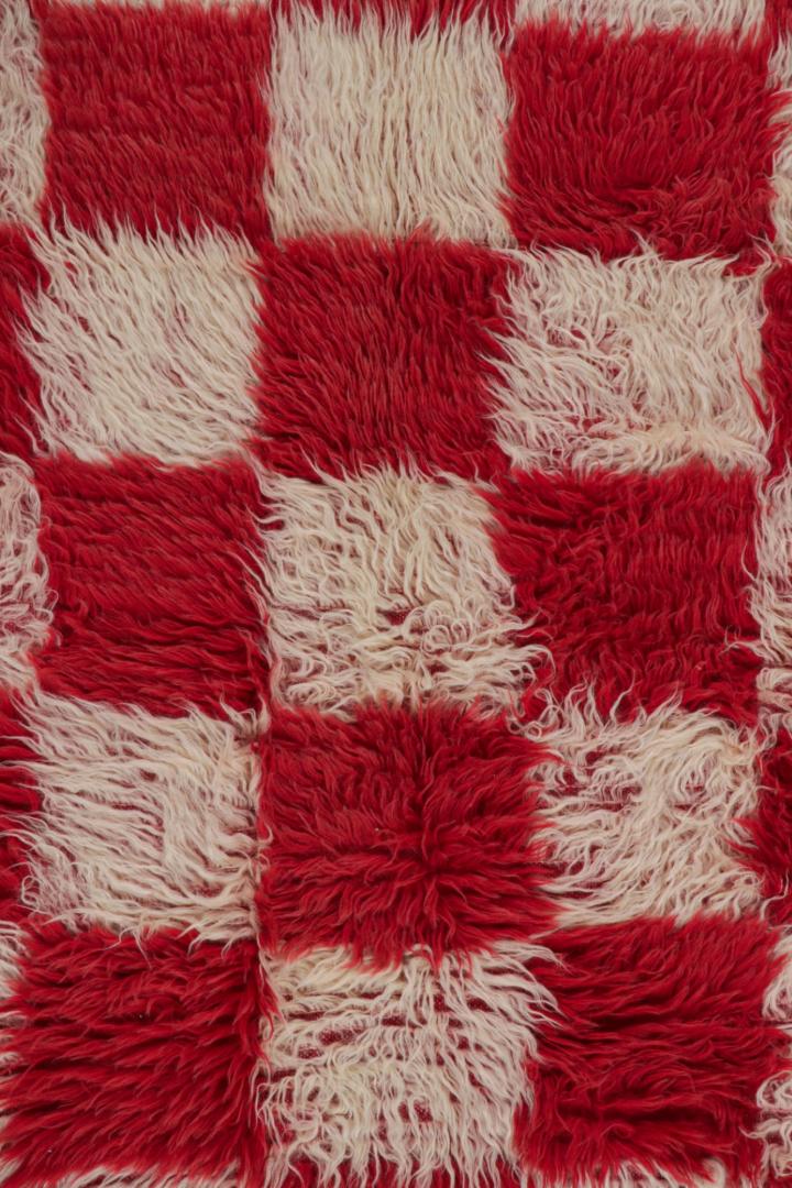 Vintage Tulu Rug with Geometric Patterns