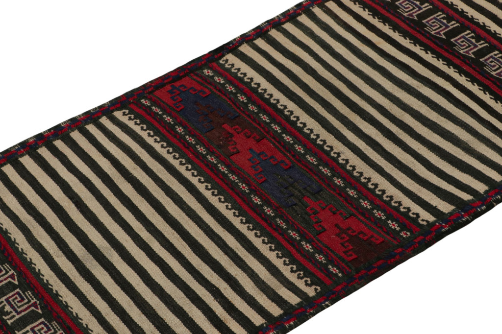 Vintage Afghan Baluch Kilim Runner Rug