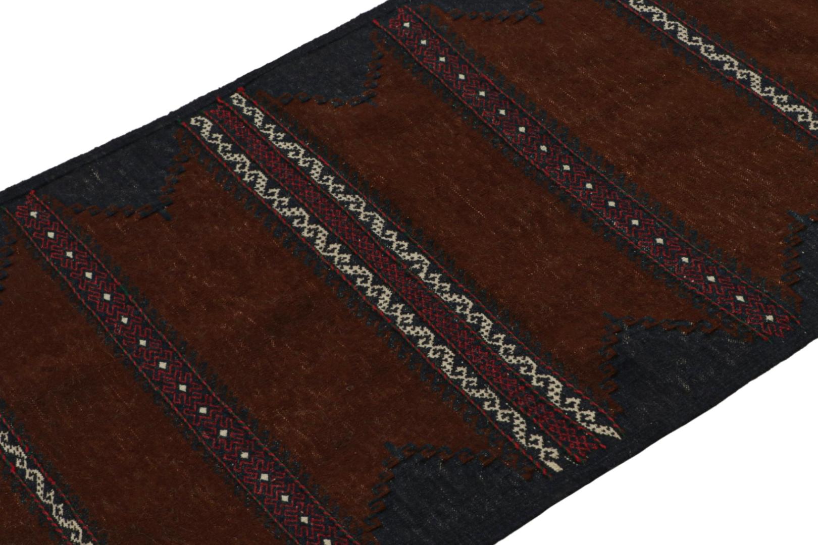 Vintage Afghan Baluch Kilim Runner Rug