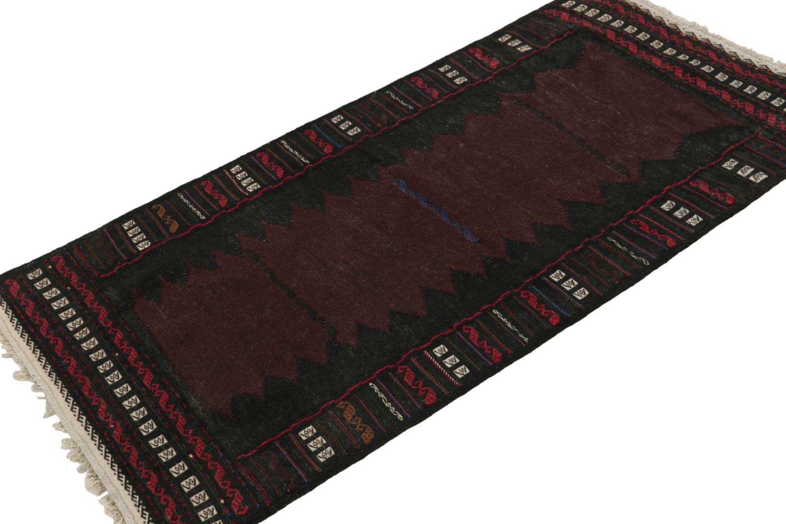 Vintage Afghan Baluch Kilim Runner Rug