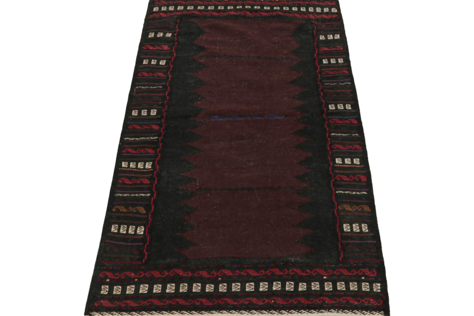 Vintage Afghan Baluch Kilim Runner Rug