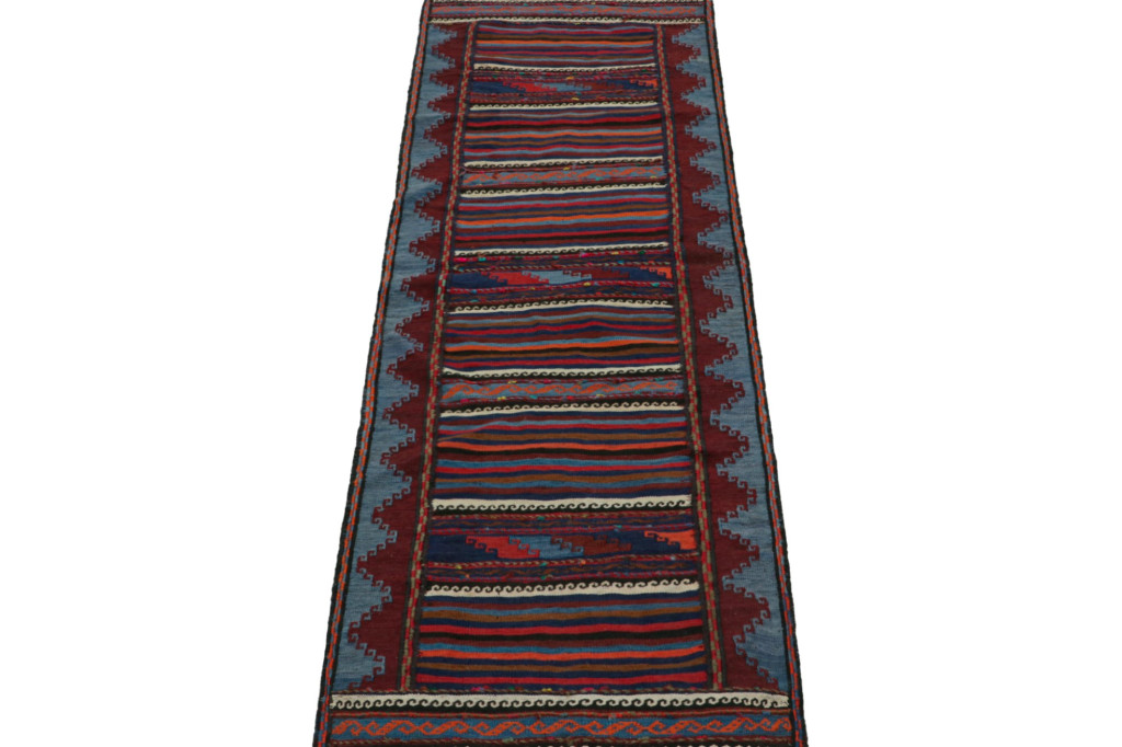 Vintage Afghan Baluch Kilim Runner Rug