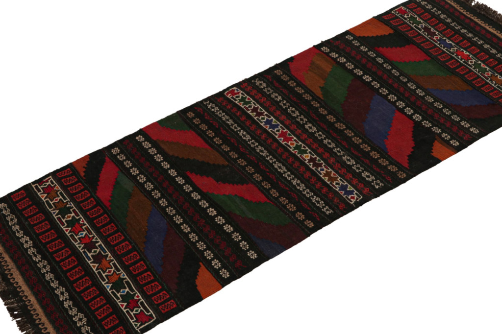 Vintage Afghan Baluch Kilim Runner Rug