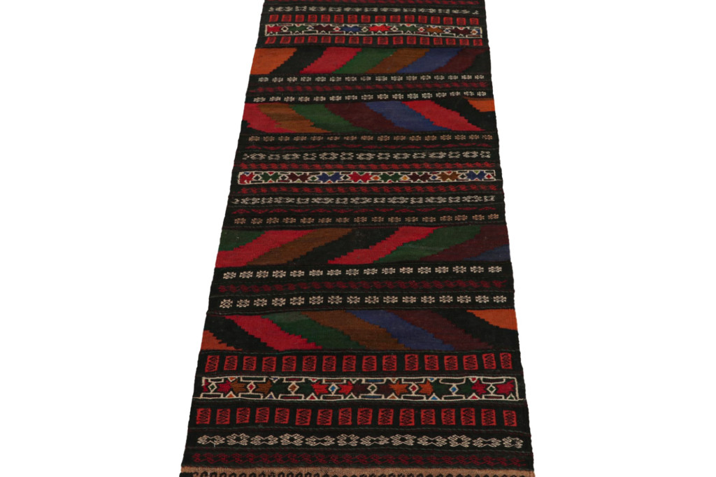 Vintage Afghan Baluch Kilim Runner Rug