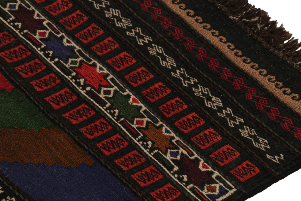 Vintage Afghan Baluch Kilim Runner Rug