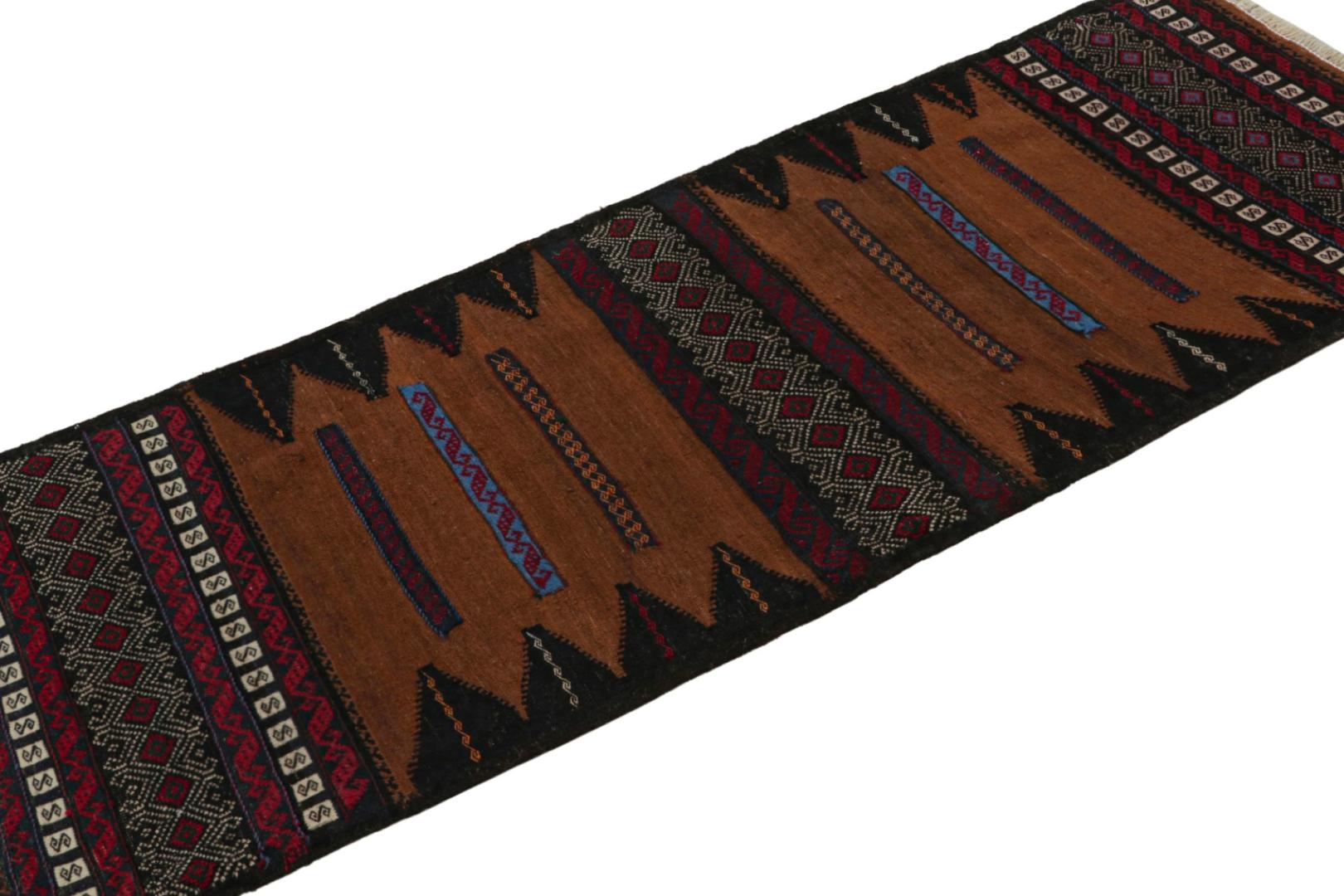 Vintage Afghan Baluch Kilim Runner Rug