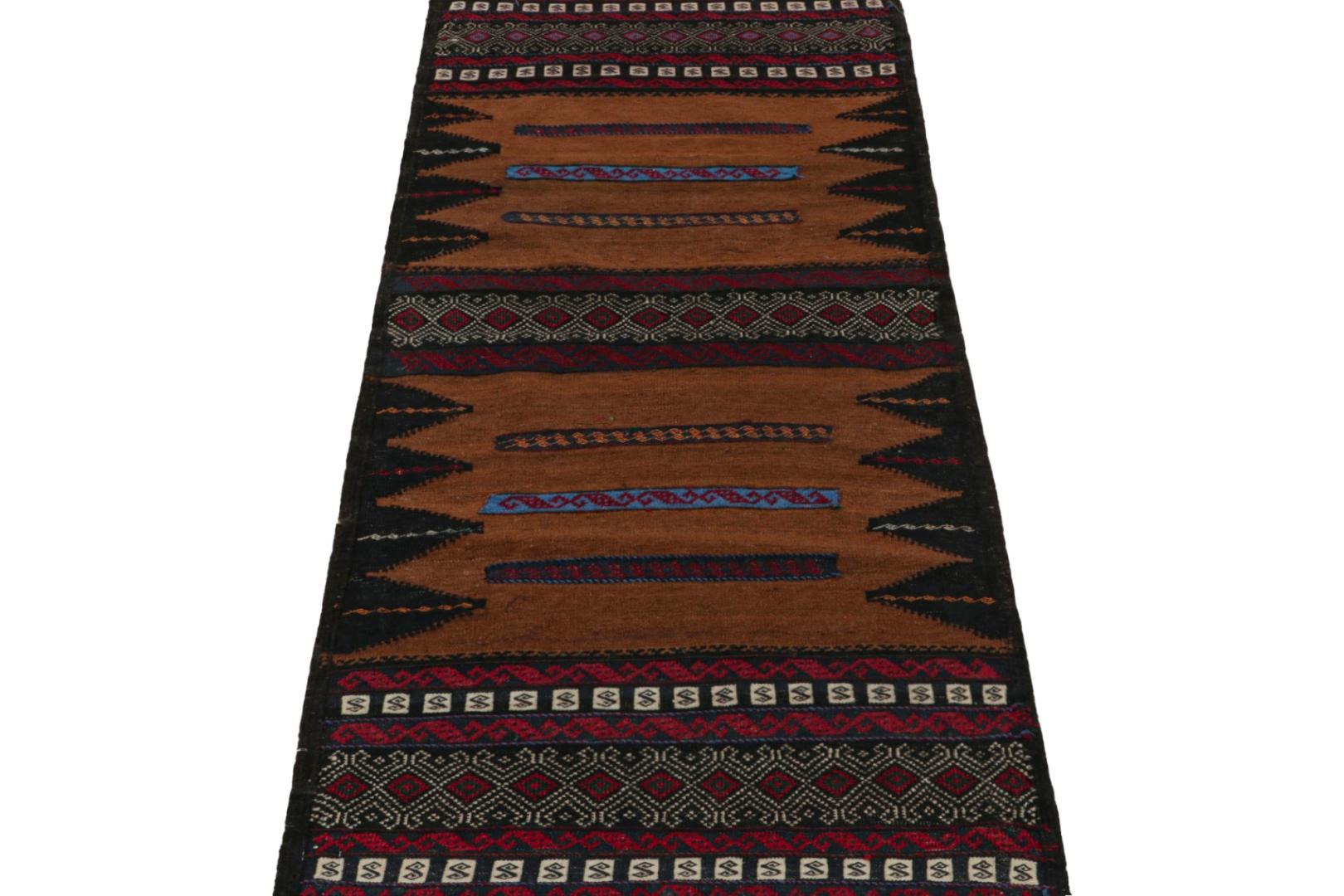 Vintage Afghan Baluch Kilim Runner Rug
