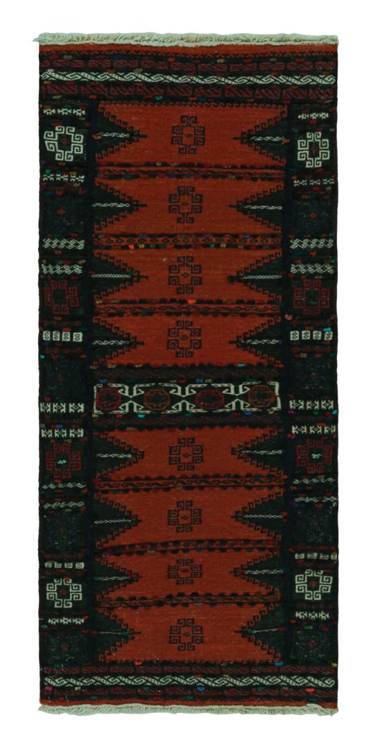 Vintage Afghan Baluch Kilim Runner Rug