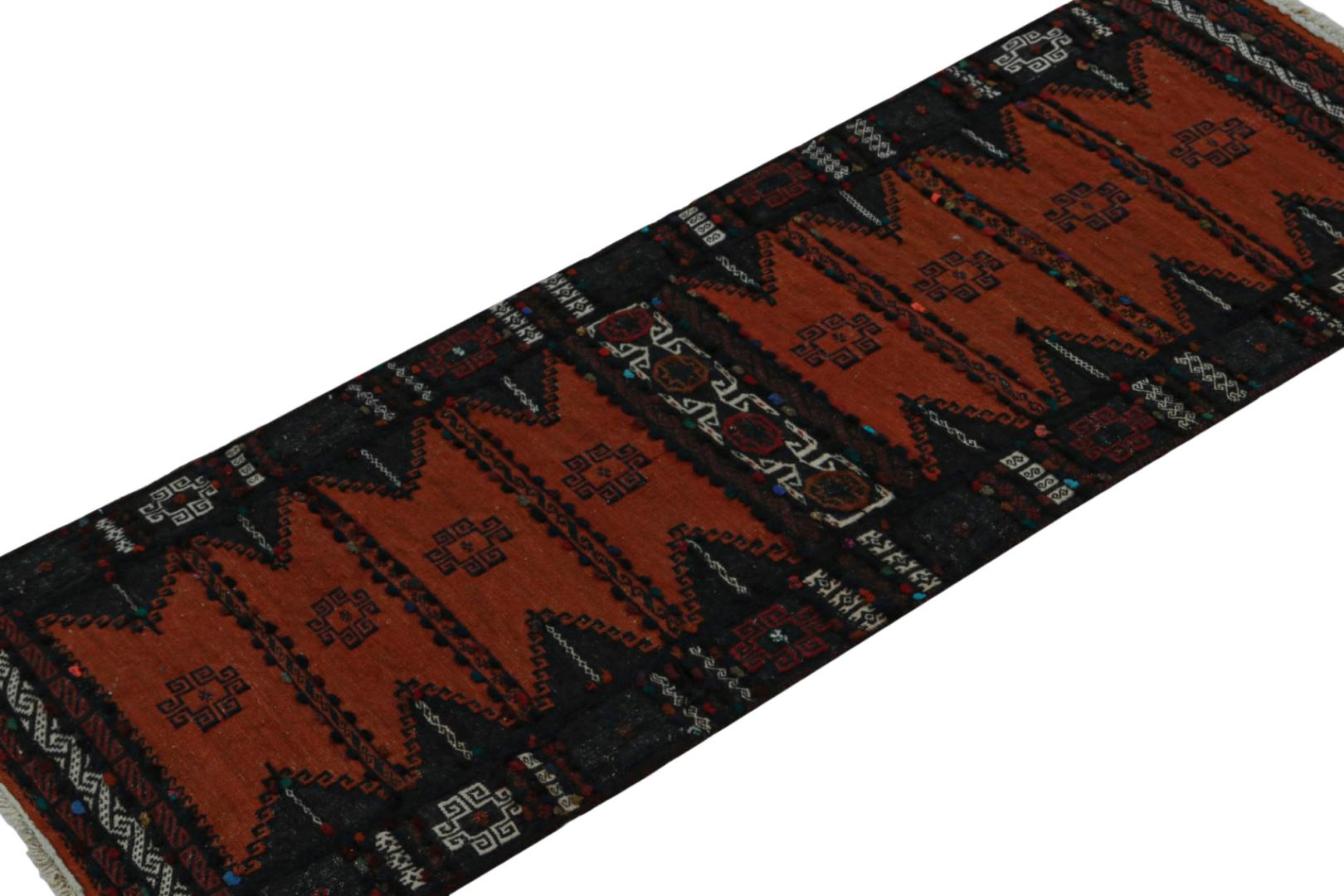 Vintage Afghan Baluch Kilim Runner Rug