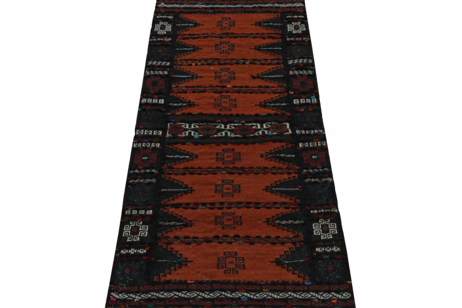 Vintage Afghan Baluch Kilim Runner Rug