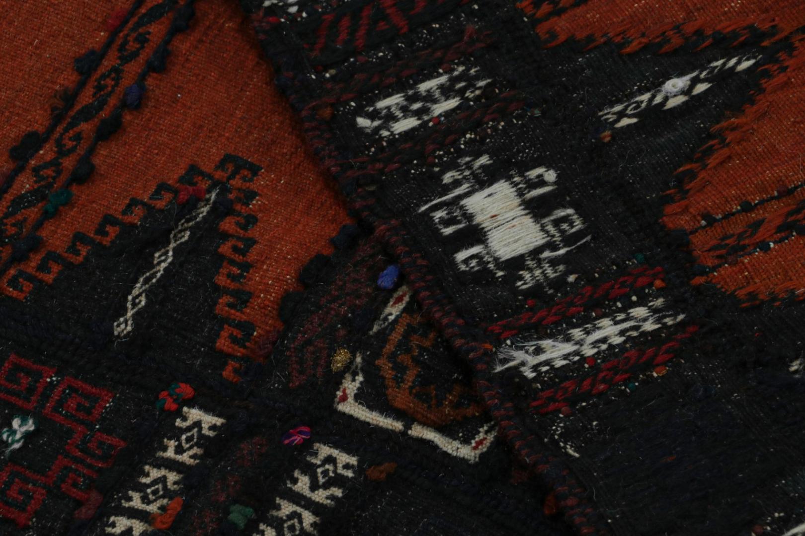 Vintage Afghan Baluch Kilim Runner Rug