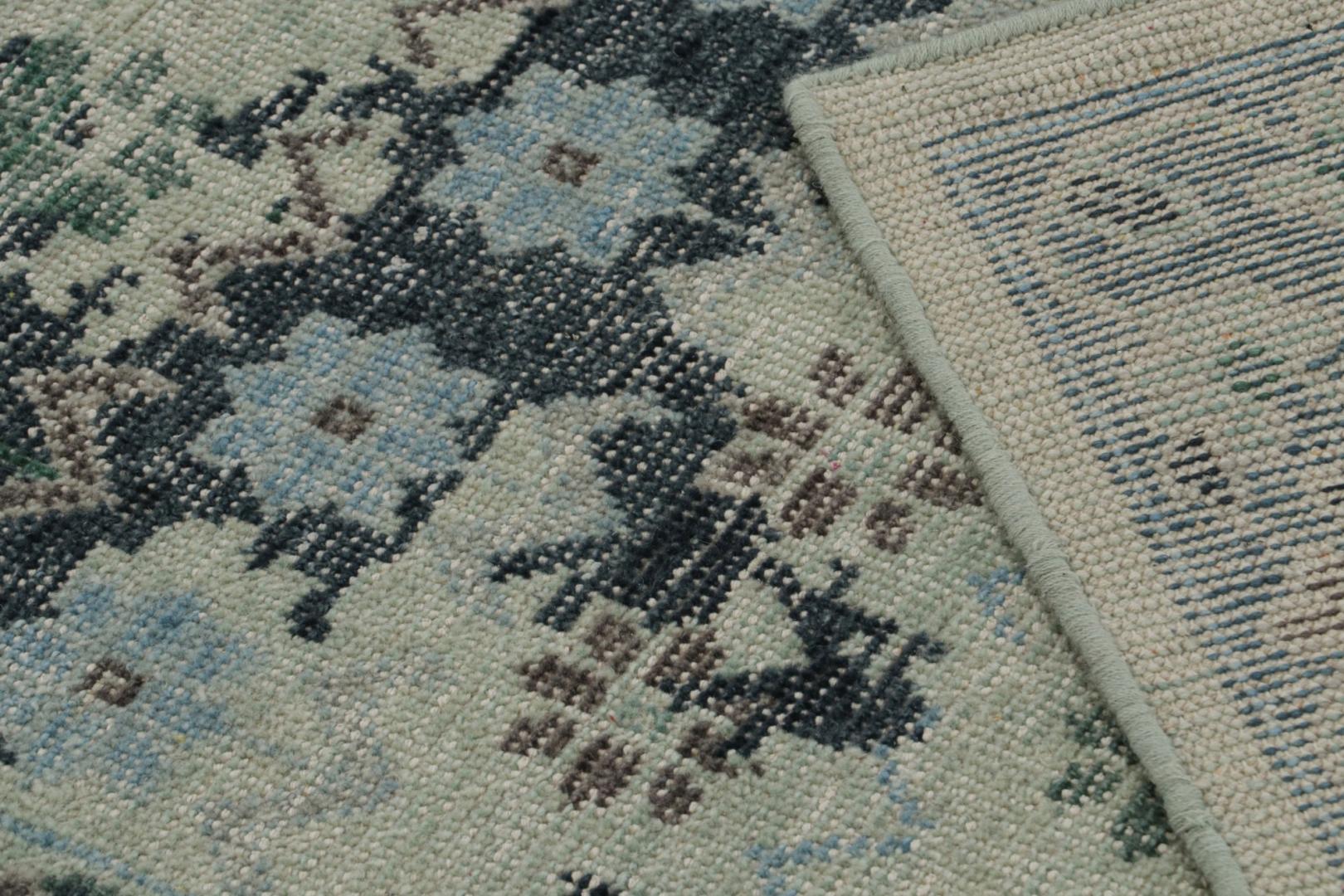 Distressed European Rug with Floral Patterns