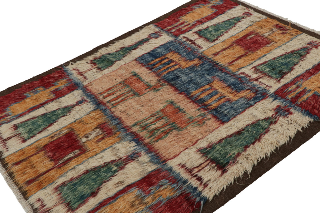 Moroccan Style Shag Rug with Pictorials