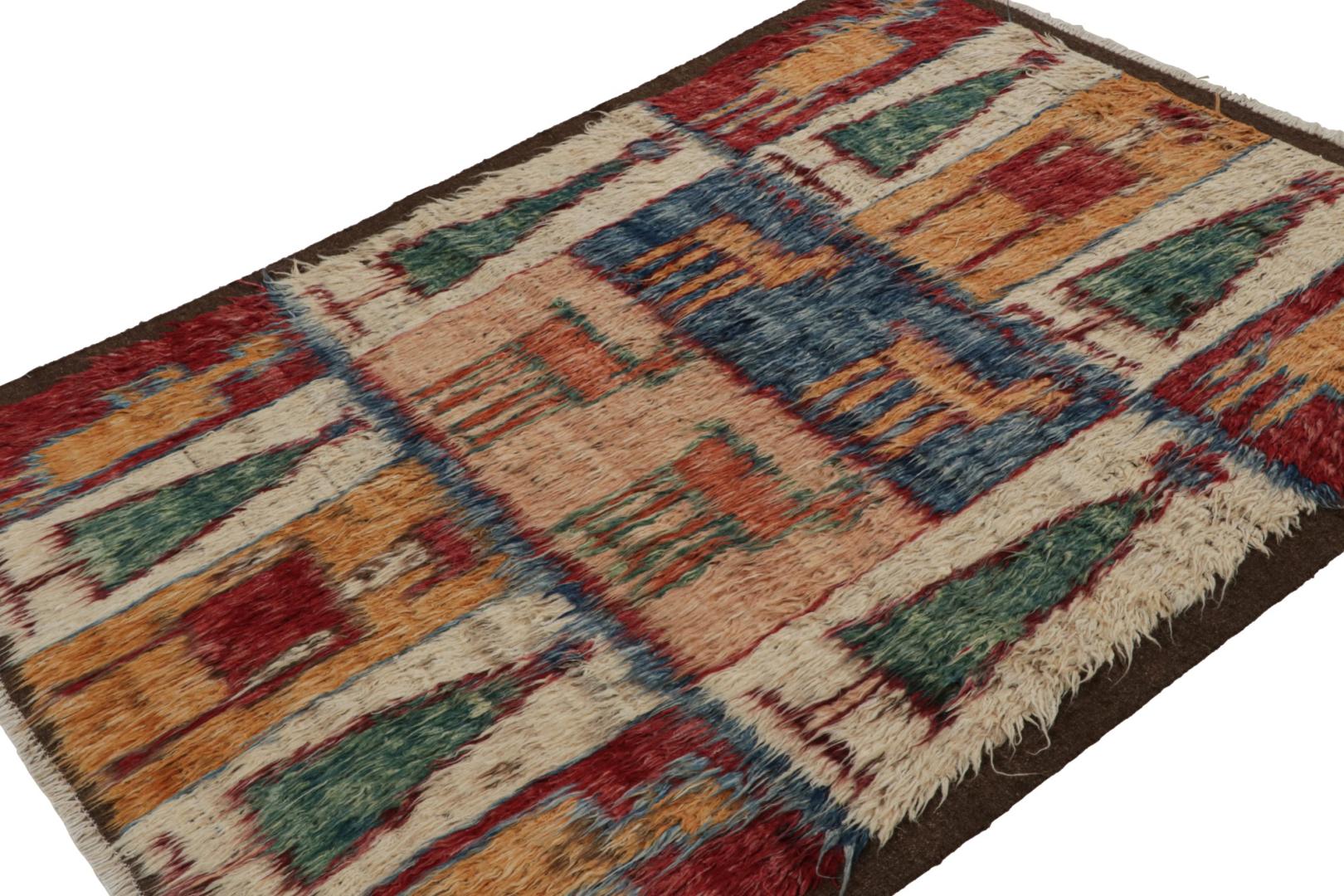 Moroccan Style Shag Rug with Pictorials
