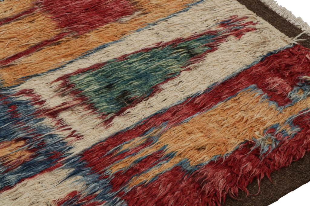 Moroccan Style Shag Rug with Pictorials