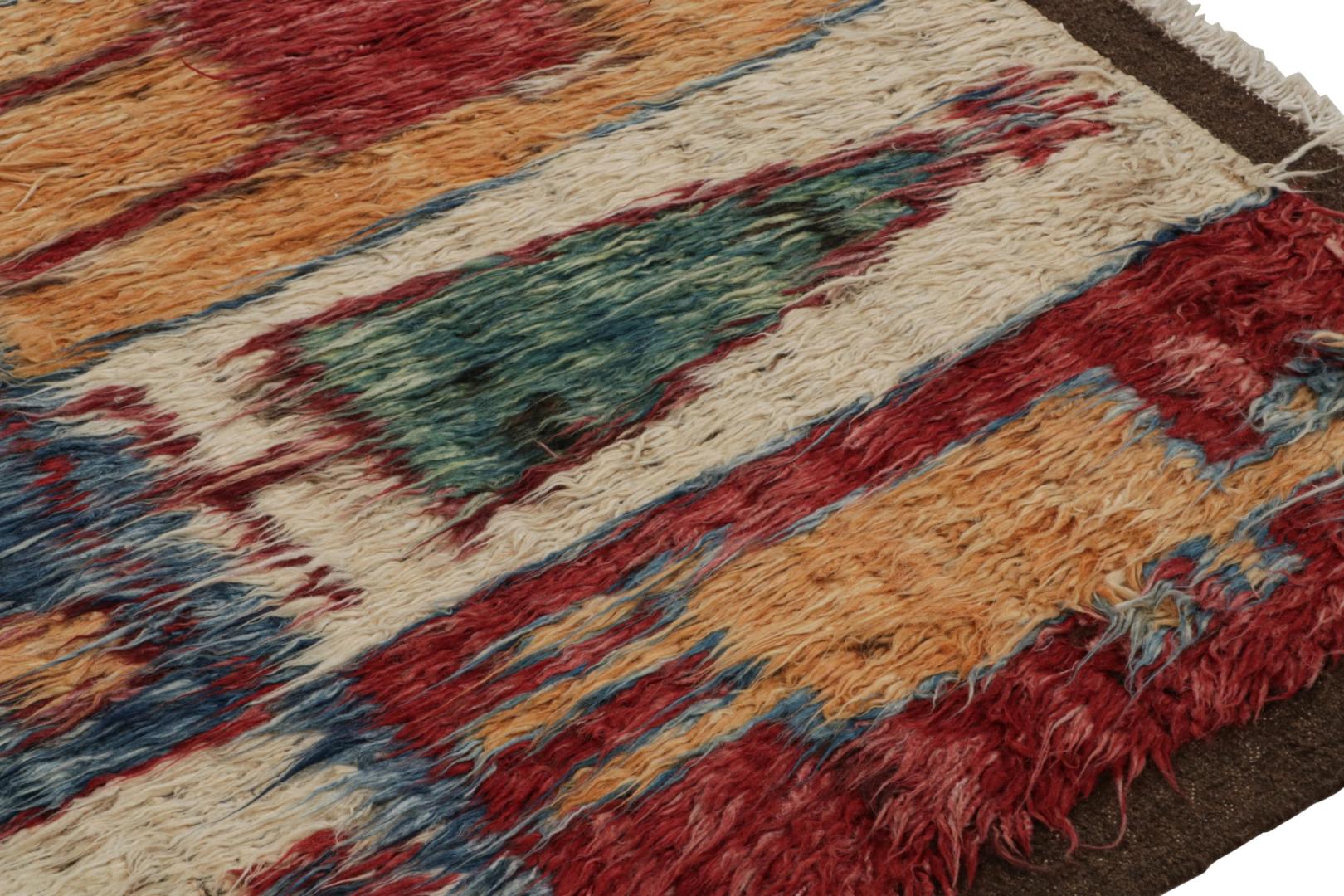 Moroccan Style Shag Rug with Pictorials