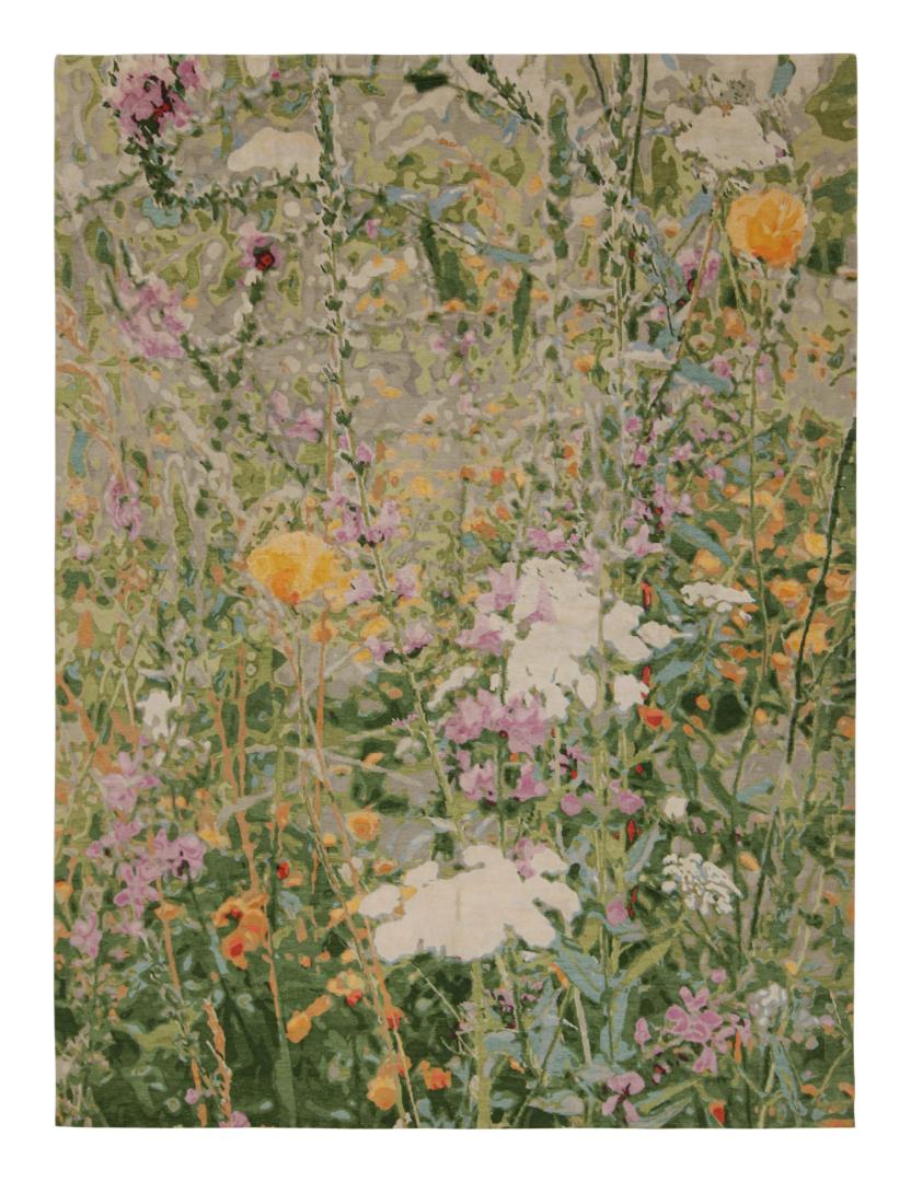 Modern Abstract “Wild Flowers Spring” Rug
